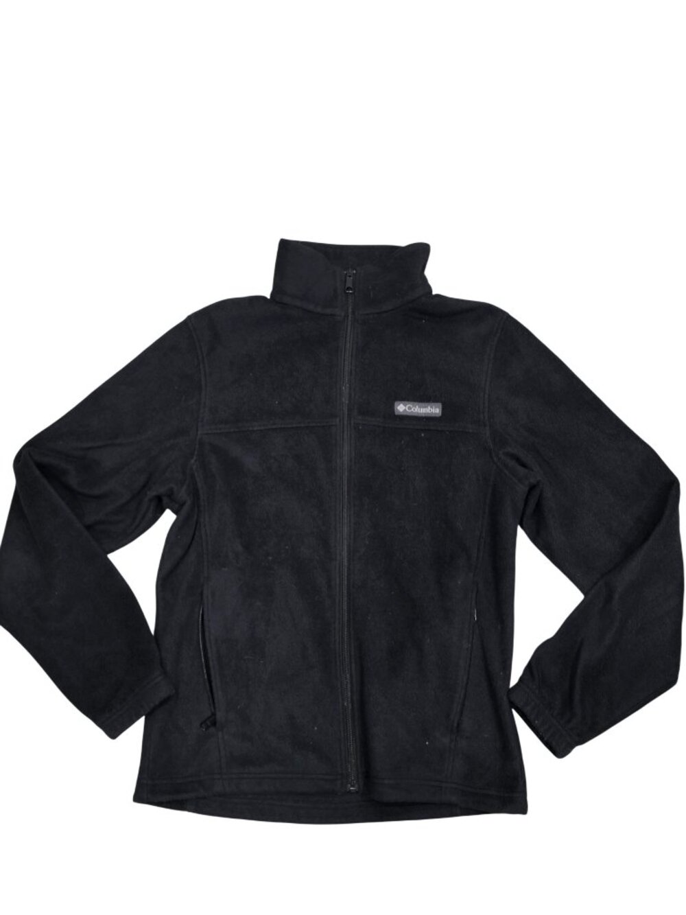 Columbia Womens Black Full-Zip Fleece Jacket Size Small warm winter fall